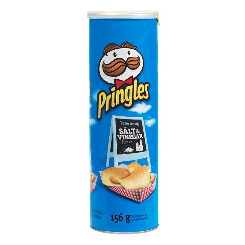 23929 Pringles Salt & Vinegar Potato Chips 156g