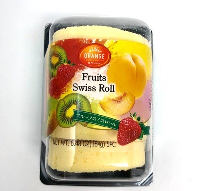 24070 ORANGE Swiss Roll Fruit 5/184g