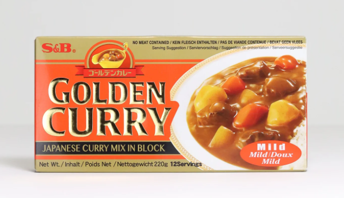 24145 S&B Golden Curry Amakuchi Roux Mild 220g