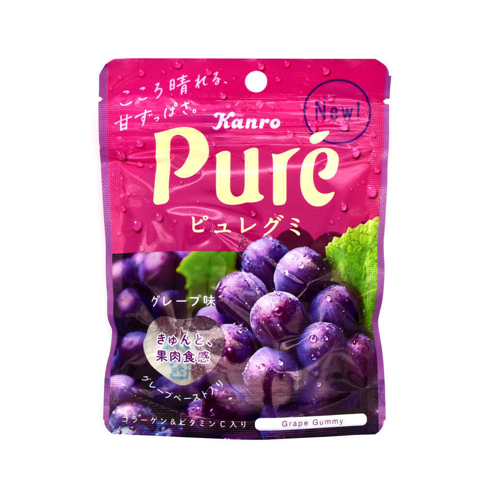P1108 KANRO Pure Gummy Grape 56g #6/72G
