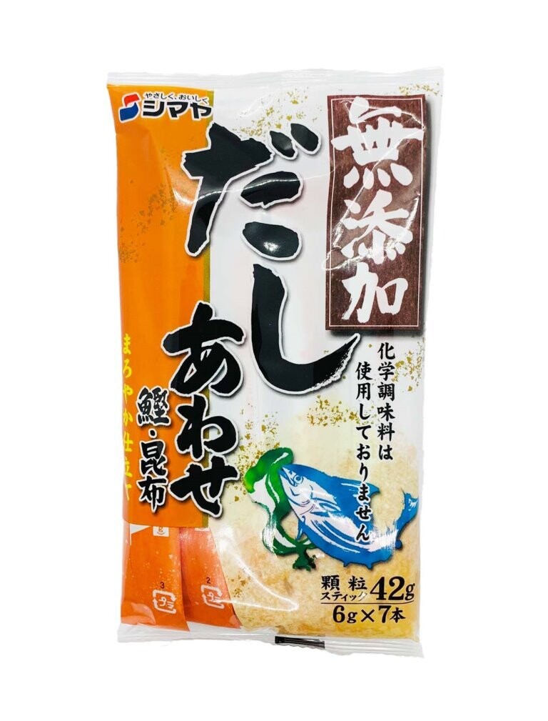 S0007 SHIMAYA Mutenka Awase Dashi Non-additive Kelp & Bonito Bouillon 7/42g