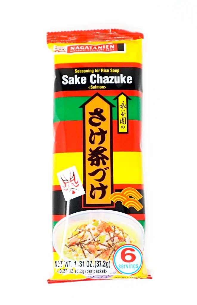 S0062 NAGATANIEN Sake Chazuke Salmon Rice Soup Seasoning 6/37.2g