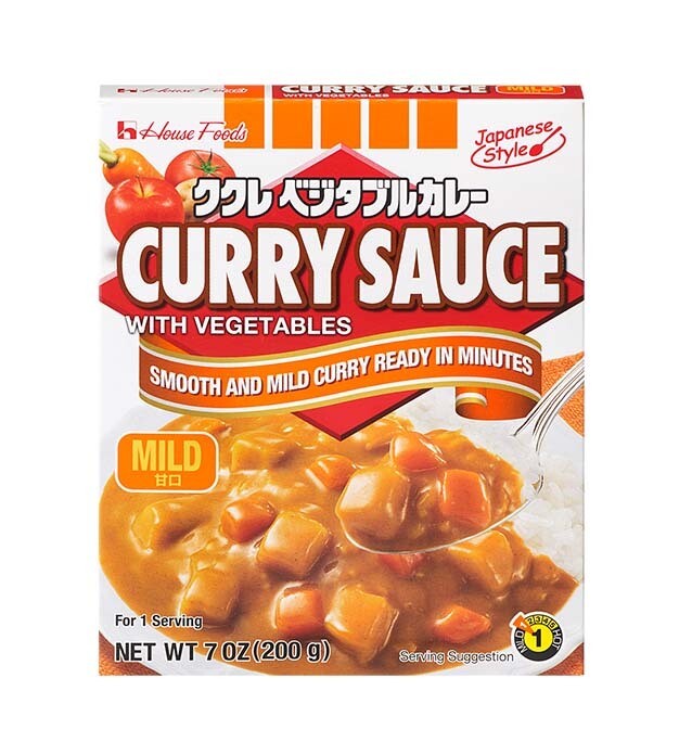 S0129 HOUSE Kukure Vegerable Curry Roux Mild 200g
