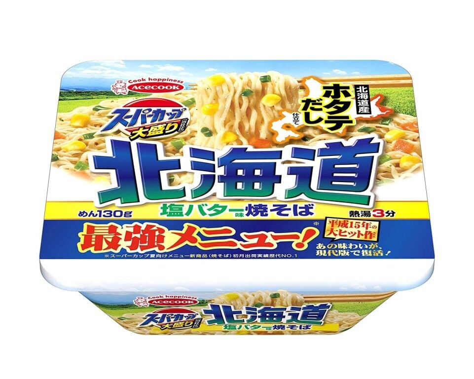 24480 Acecook Super Cup 1.5 Hokkaido Corn Shio Butter Yakisoba 145g