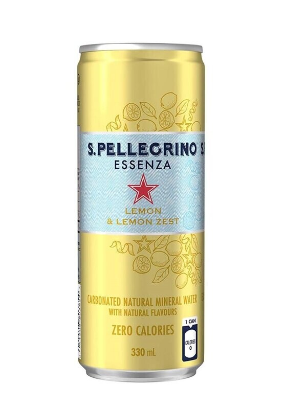23970230228 S. PELLEGRINO Sparkling Lemon Zest Water 330ml