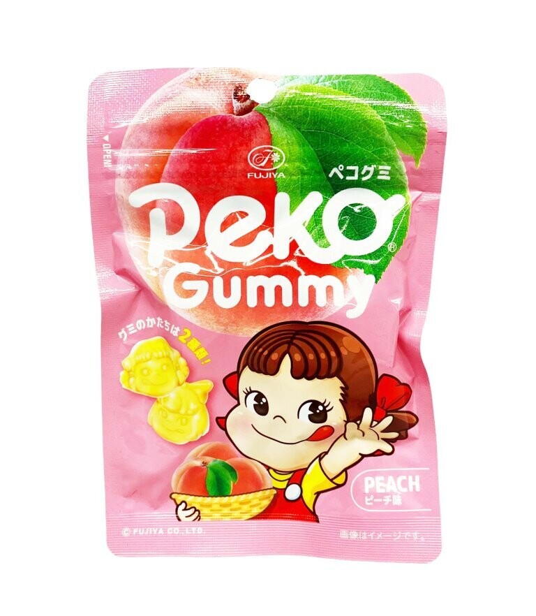 24610 Fujiya Gummy Peko Chan Peach 50g