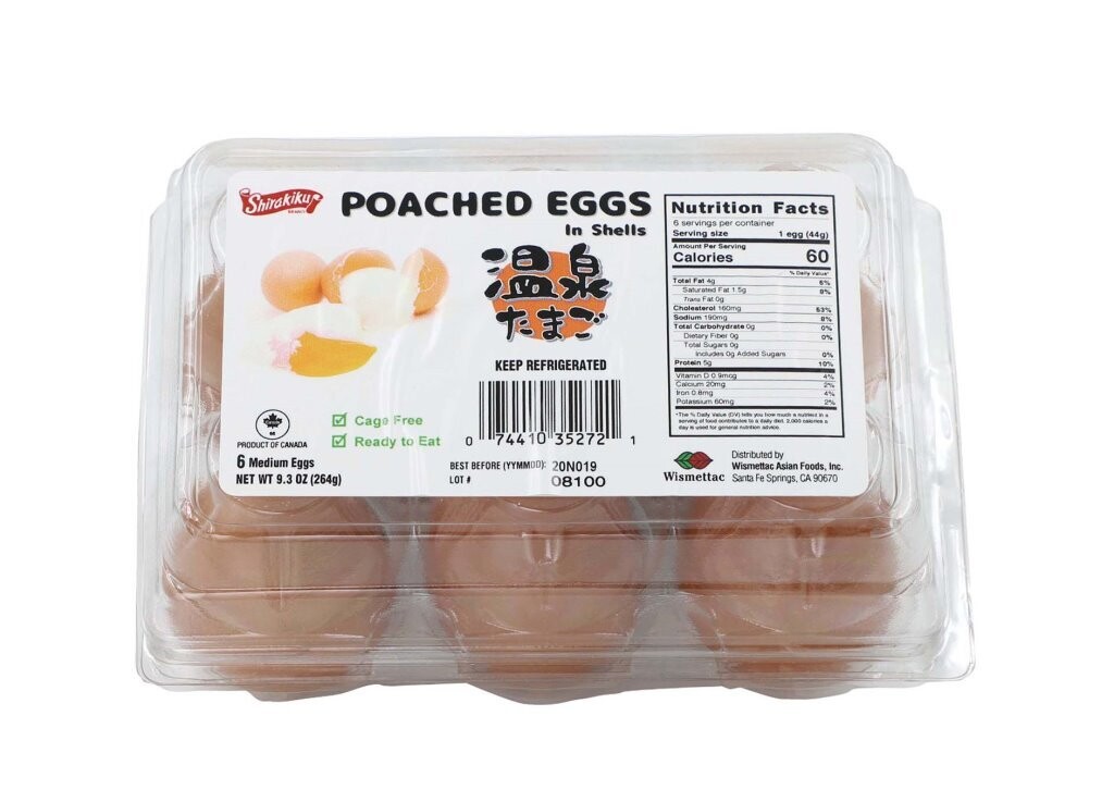 24334 Shirakiku Poached Eggs Onsen Tamago 6PC