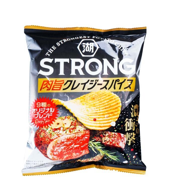 24686 Koikeya Strong Potato Chips Meat Spice 53g