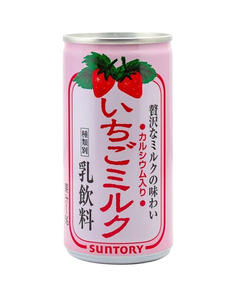 24699 Suntory Strawberry Milk 190g