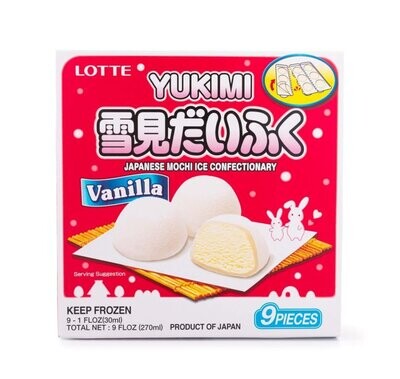 24694 Lotte Yukimi Ice Cream Daifuku Vanilla 9/30ml