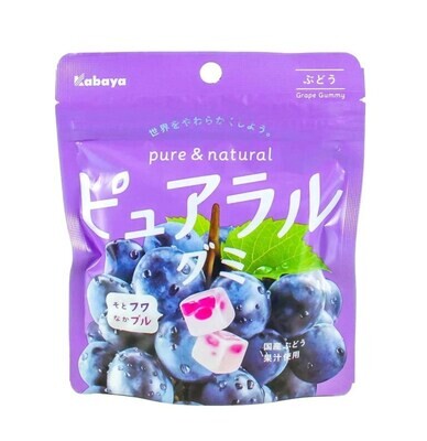 24754 Kabaya Pureral Grape Gummy 58g