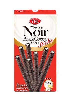 24765 YBC Noir Black Cocoa Sticks Vanilla 63.6g