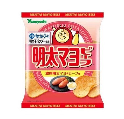 24795 Yamayoshi Potato Chip Mentai Mayo Beef 47g
