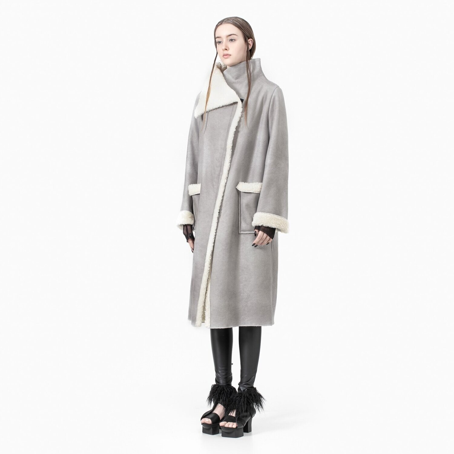 Xenia Design Suede Effect Coat