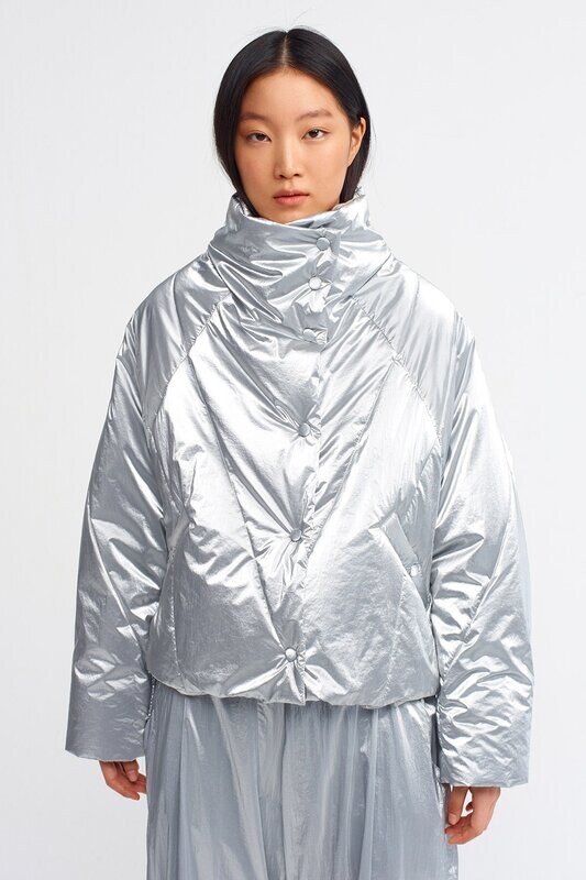 Nu Short Metallic Jacket
