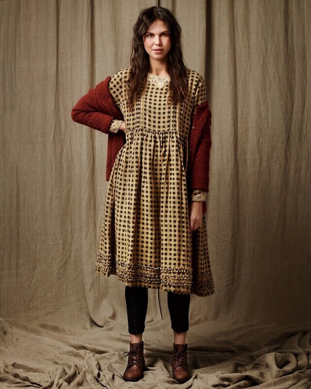 Ewaiwalla Linen Blend Midi Dress Ada Ewaiwalla Linen Blend Midi Dress Ada