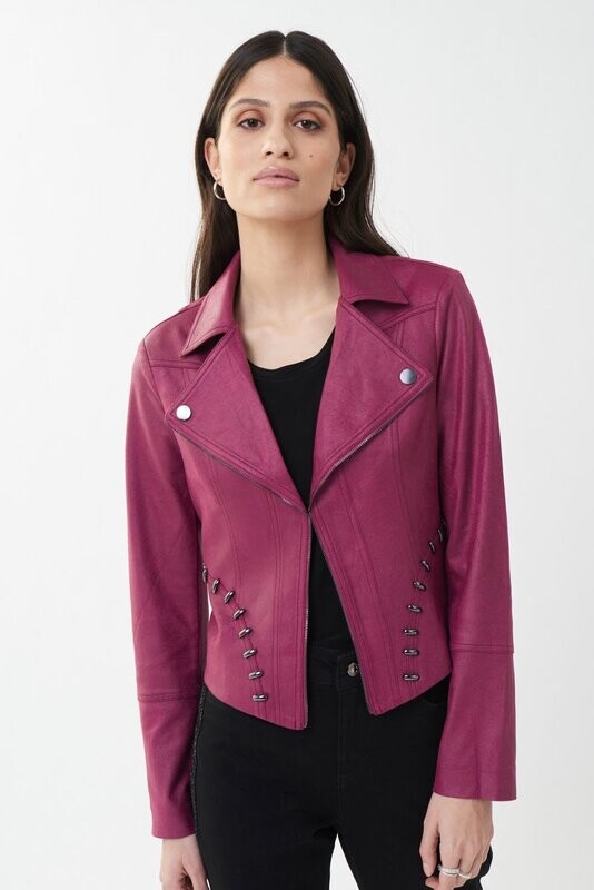Joseph Ribkoff Faux Leather Jacket