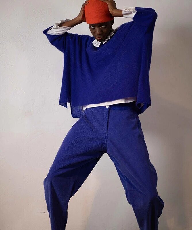 Traces of me Contrast Stitch Trousers Traces of me Contrast Stitch Trousers