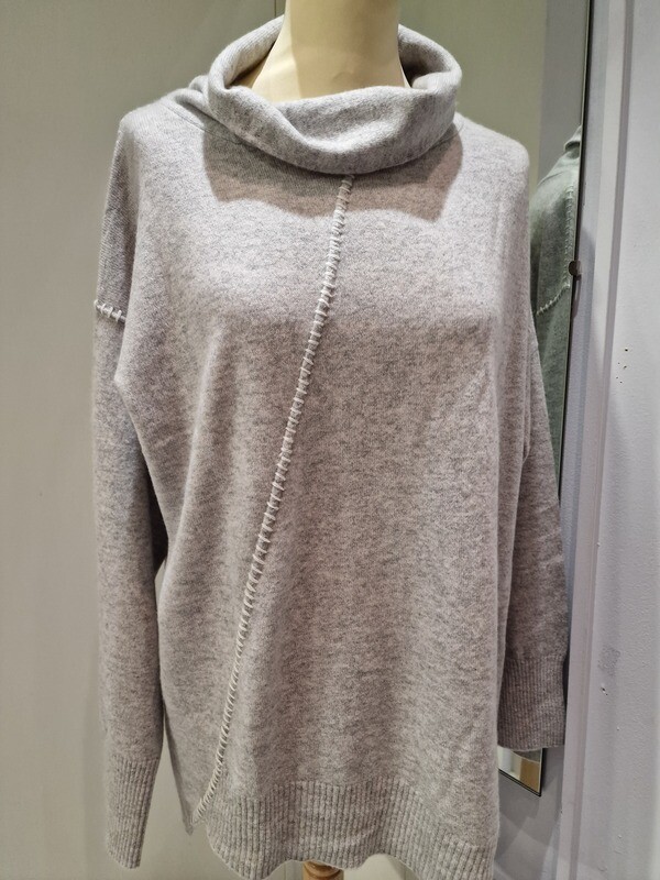 LOOP CASHMERE GREY JUMPER