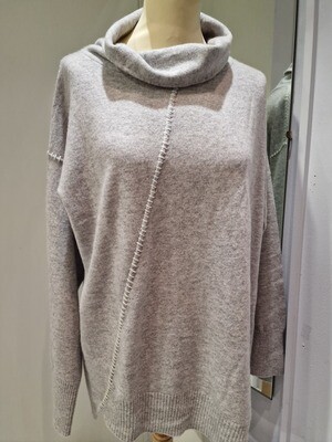 Cashmere Grey Jumper by LOOP CASHMERE