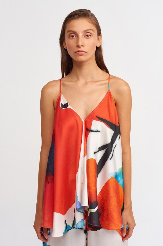 Nu Strappy Multi Colour Tunic Vest