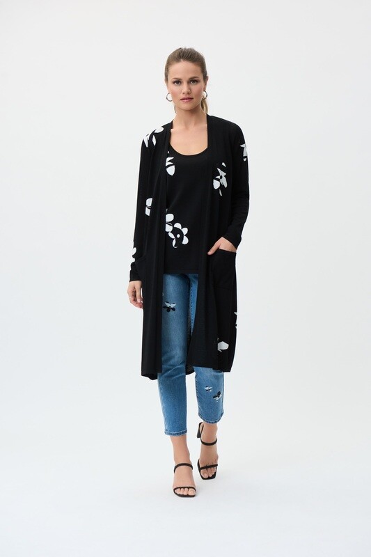 Joseph Ribkoff Long knitted jacket 