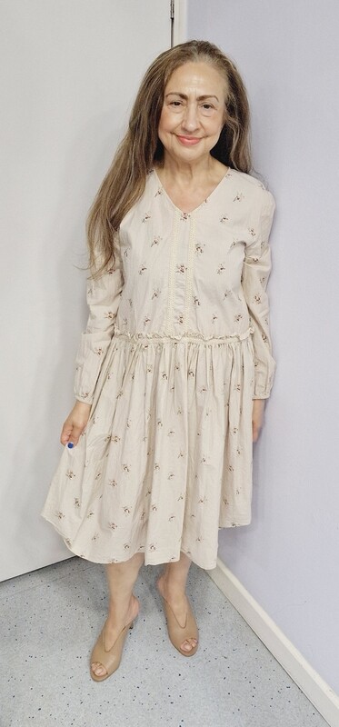 EWAIWALLA BACK BUTTONED DRESS