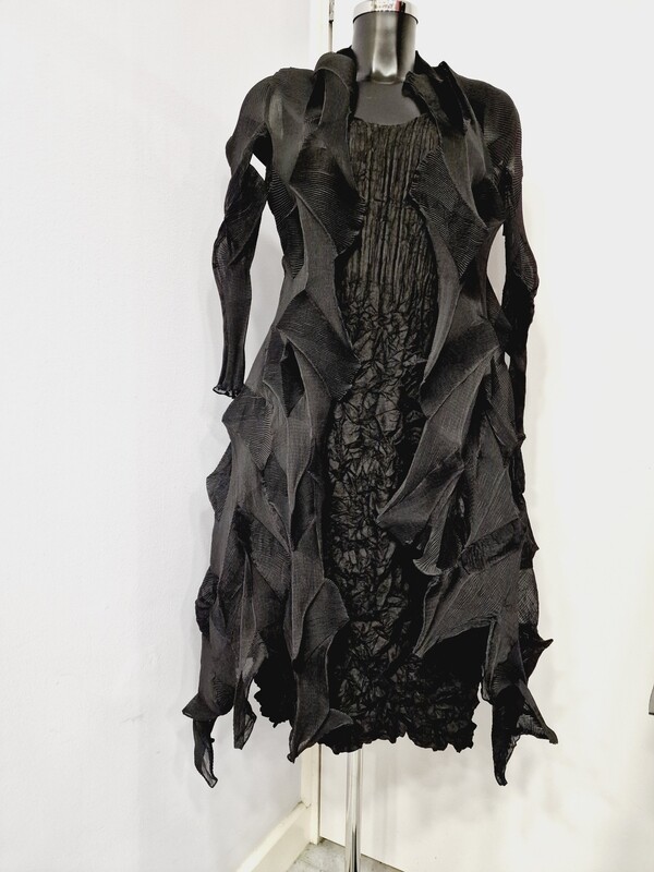 ALQUEMA CRINKLED LONG JACKET