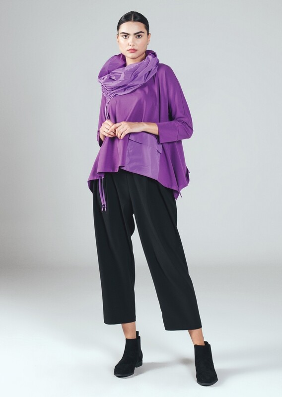 IGOR PURPLE TOP WITH DETACHABLE COLLAR MONGOLIA