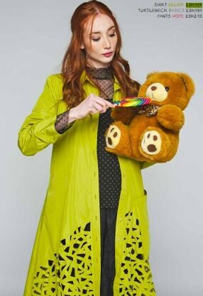 LUUKAA SHIRT-DRESS (PISTACHIO)