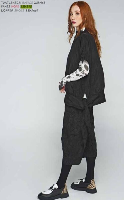 LUUKAA BLACK LOW CRUTCH TROUSERS