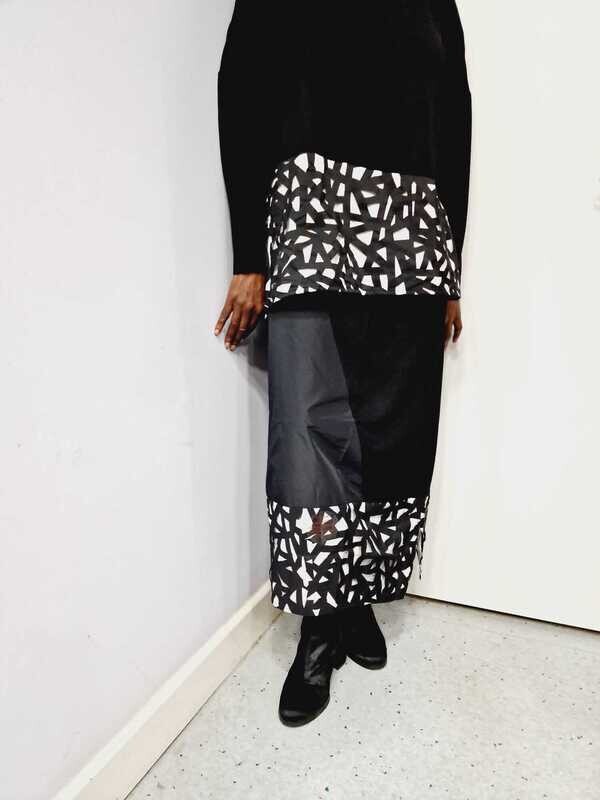 LUUKAA BLACK-WHITE SKIRT