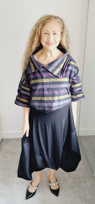 LUUKAA STRIPE BOLERO JACKET