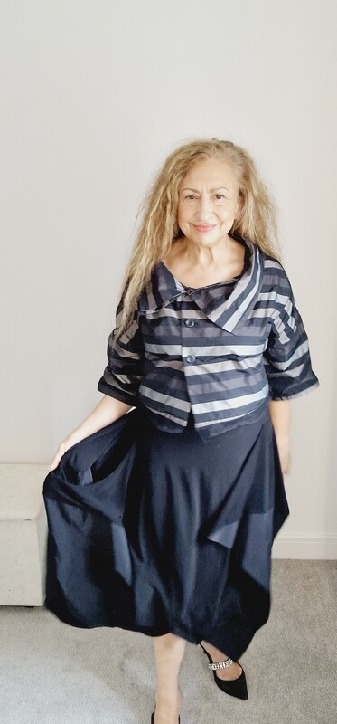 LUUKAA STRIPE BOLERO JACKET