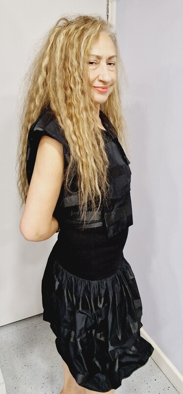 XENIA DESIGN TAFFETA SHORT SKIRT
