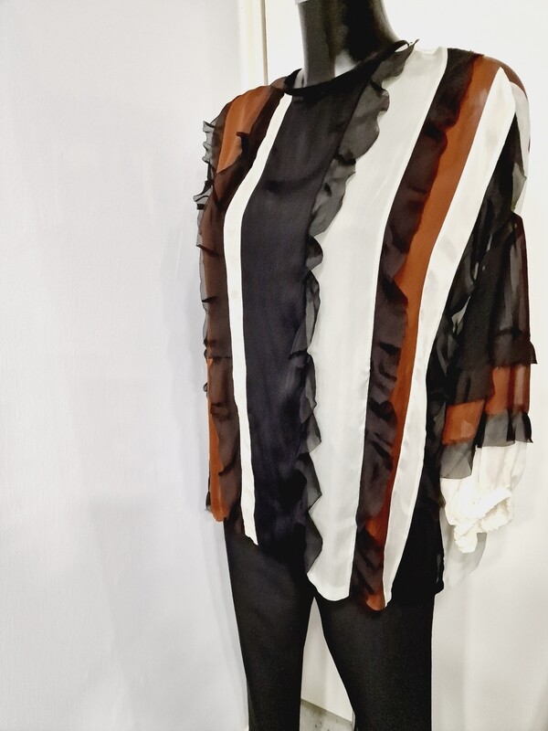 ALYSI SILK BLOUSE