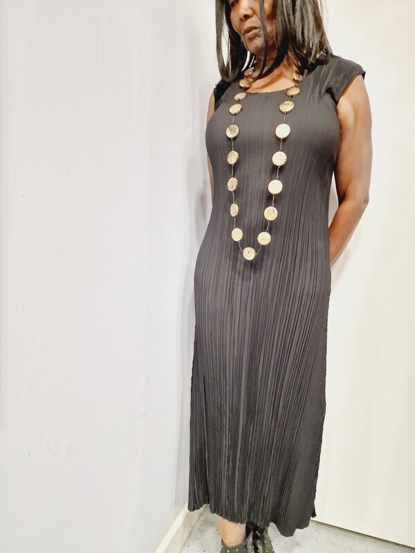 ALQUEMA LONG  PLEATED DRESS