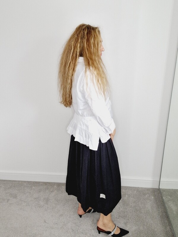 EWAIWALLA BLACK COTTON SKIRT