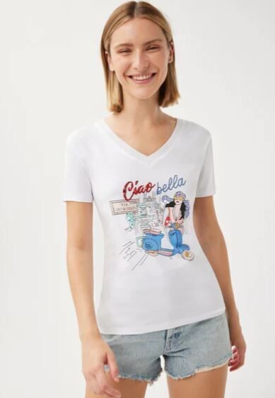 LEO & UGO EMBELLISHED T-SHIRT