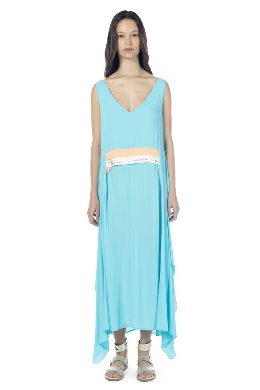 ELISA CAVALETTI TORQUOISE DRESS