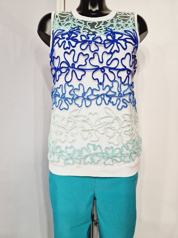 LEO&UGO EMBROIDERED TOP