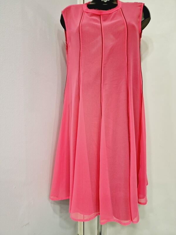 ALYSI FUSHIA PANEL DRESS