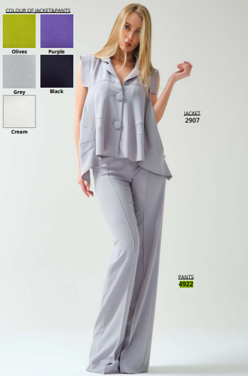 CARACLAN STRAIGHT LEG TROUSERS (in PURPLE)