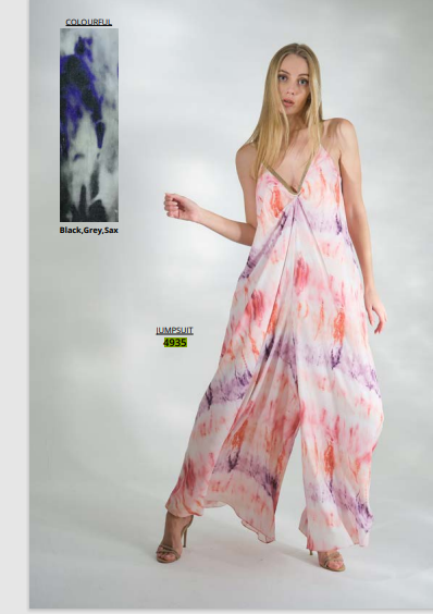 CARACLAN STRAPPY JUMPSUIT MULTICOLOURED