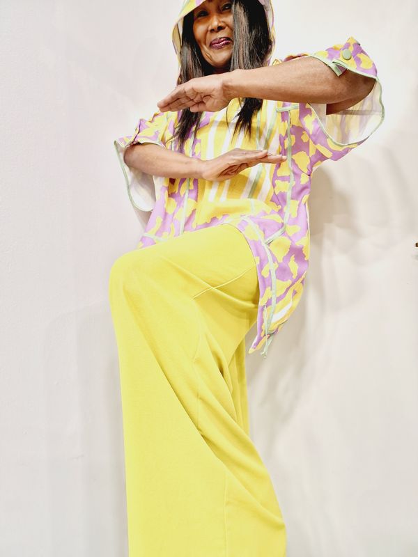 CARACLAN MULTI COLOUR HOODY TUNIC TOP