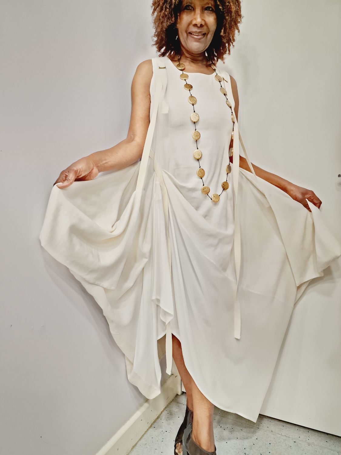 CARACLAN ASYMMETRICAL DRESS