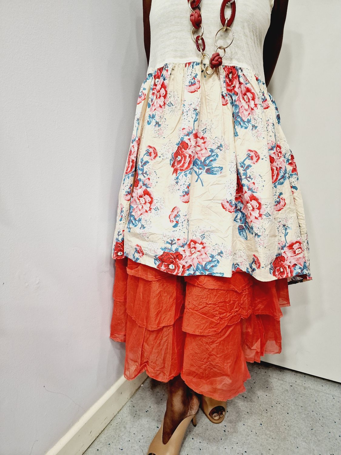 EWAIWALLA SKIRT TINE ROSE