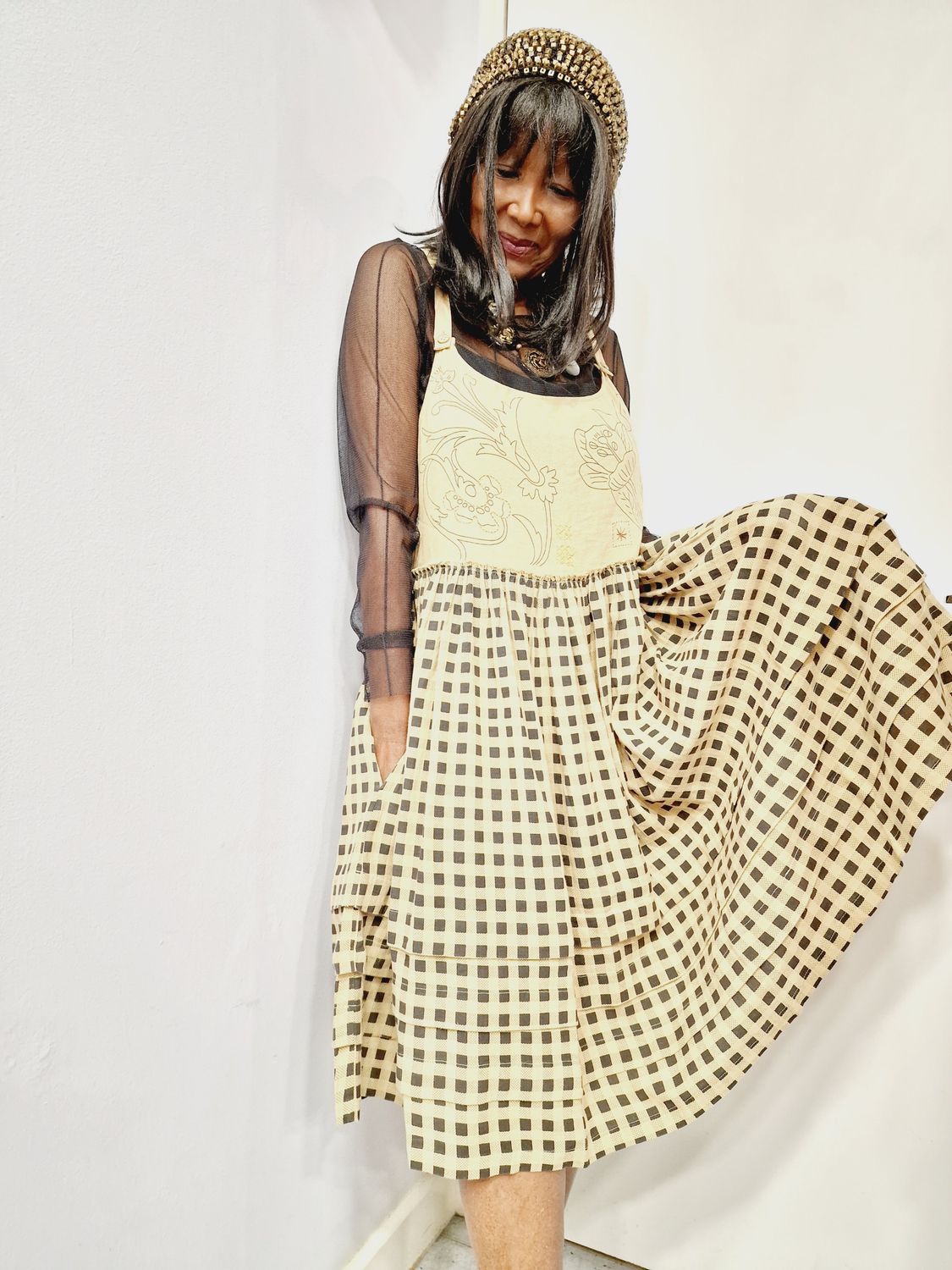 EWAIWALLA PINAFORE DRESS BEA