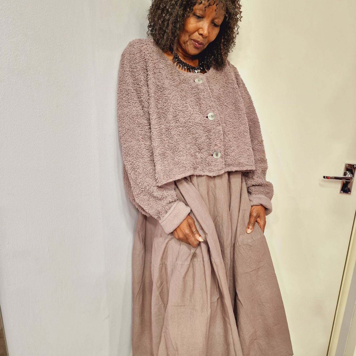 PRIVATSACHEN BOXY JACKET WAAGLOS-TEDDY