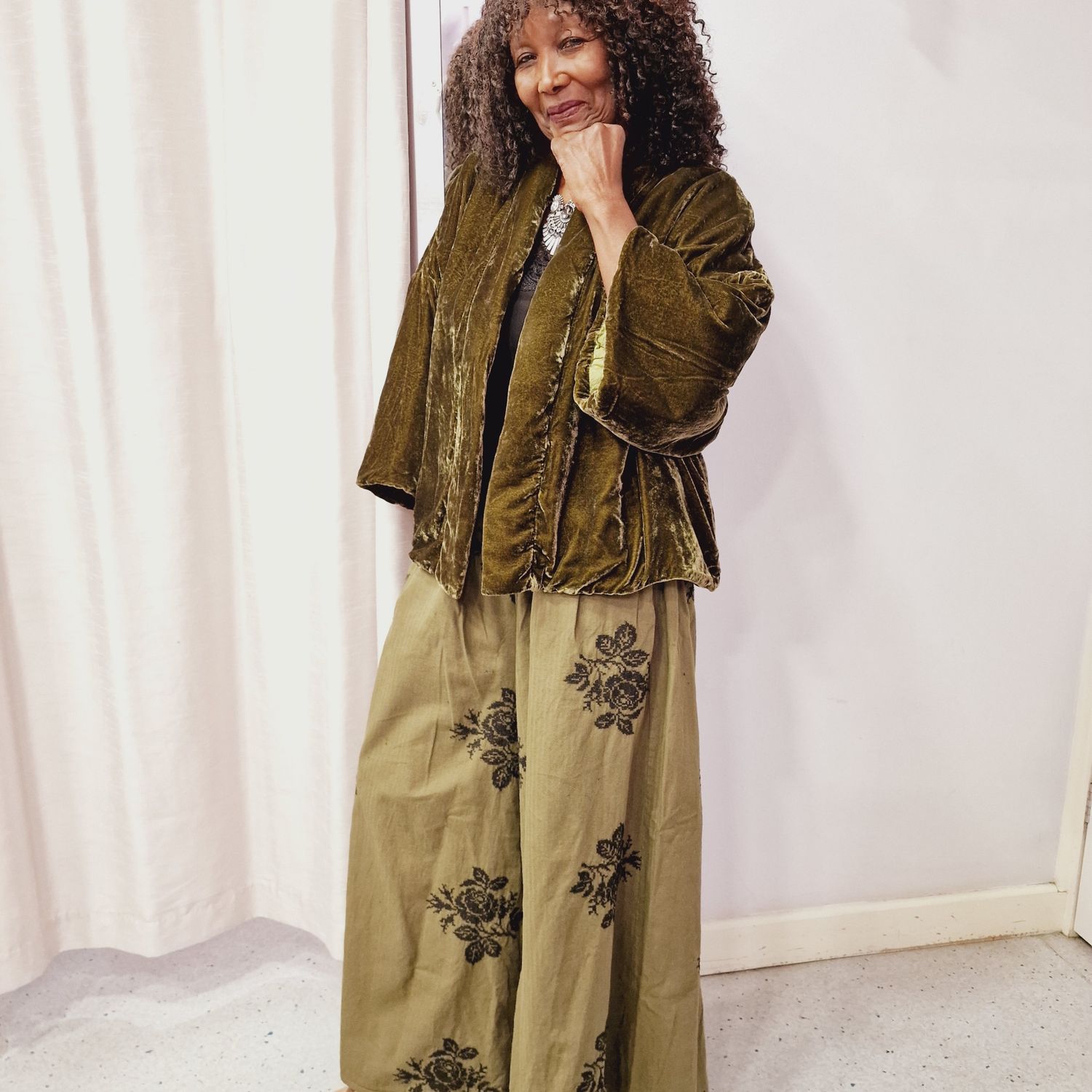 PRIVATSACHEN VELVET BOXY JACKET SELBATLELS